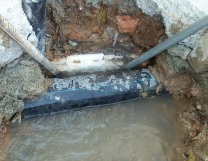 坡头测漏水之水管漏水